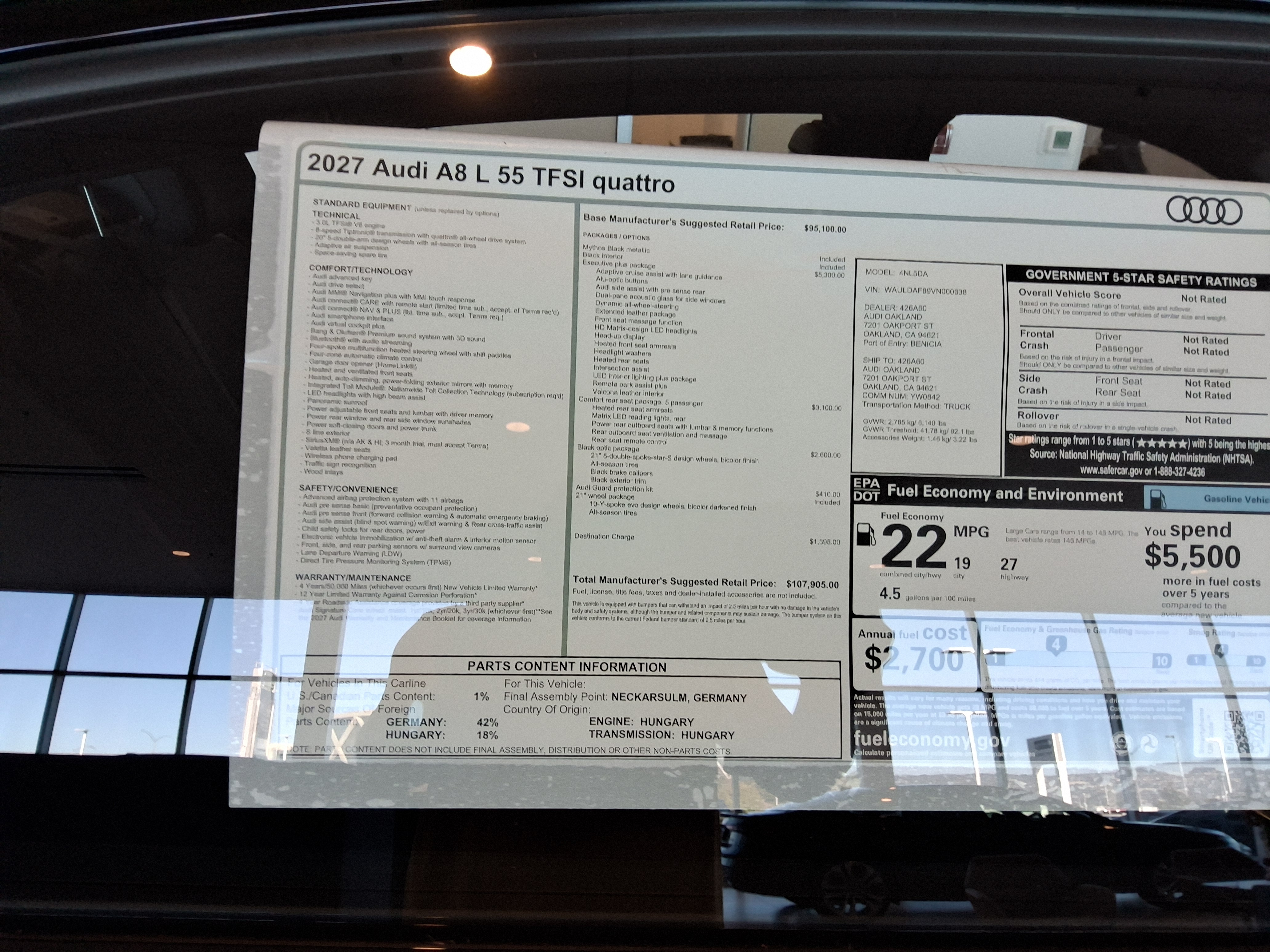 2027 Audi A8L exterior (3)